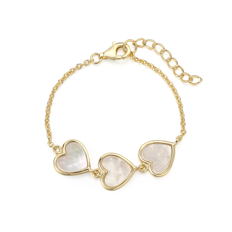 GOLD MOTHER OF PEARL BRACELET