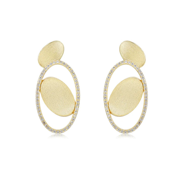 GOLD FROSTED EARRINGS