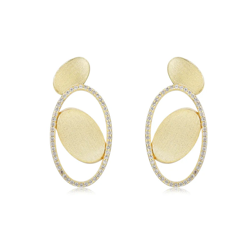 GOLD FROSTED EARRINGS