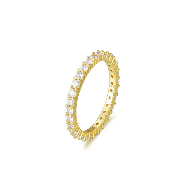 GOLD CZ ETERNITY RING