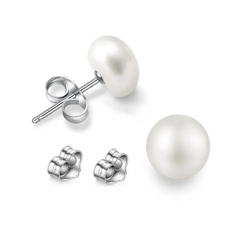 SURGICAL PEARL STUD EARRINGS