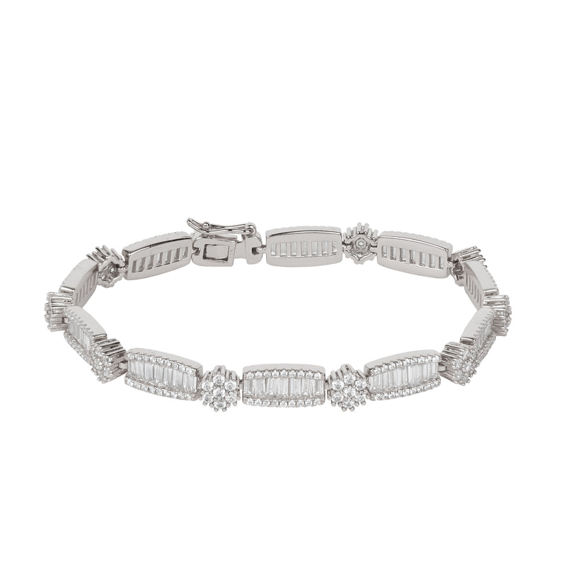 SILVER BAGGUETES BRACELET