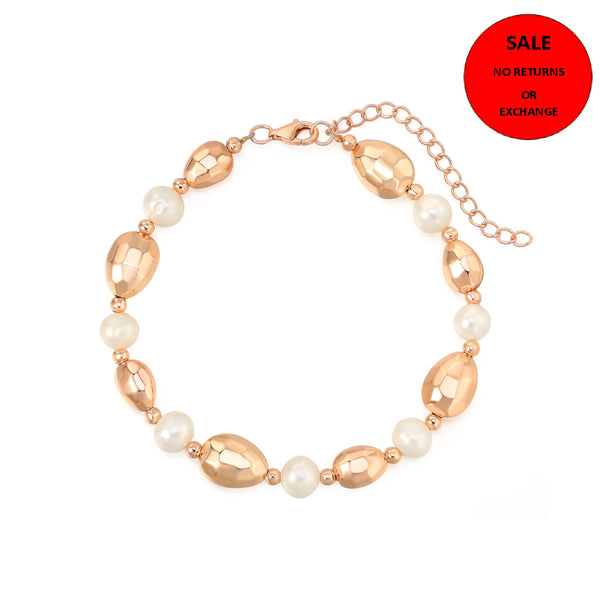 ROSE GOLD PEARL BRACELET