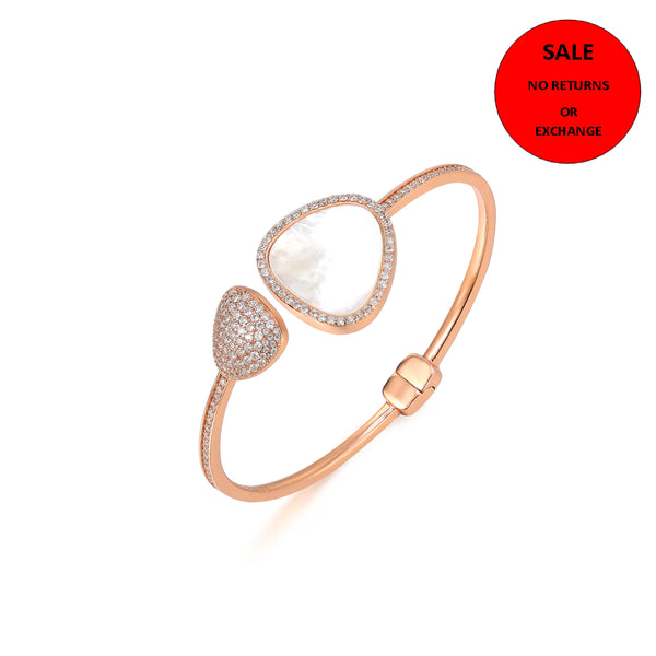 ROSE GOLD MOTHER OF PEARL BANGLE