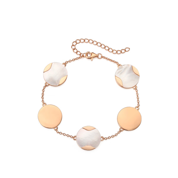 ROSE GOLD MOTHER OF PEARL BRACELET