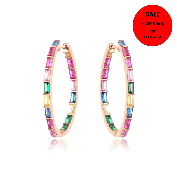 ROSE GOLD COLOURED HOOP EARRINGS