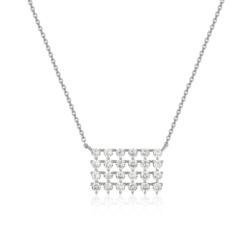 GOLD CZ PENDANT NECKLACE